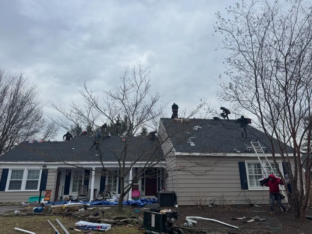 Roofing project by J&Hong Construction